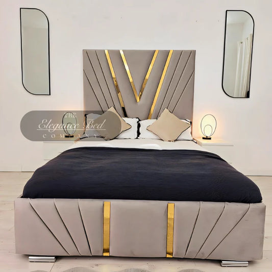 Gold Strip Alma Upholstered Premium